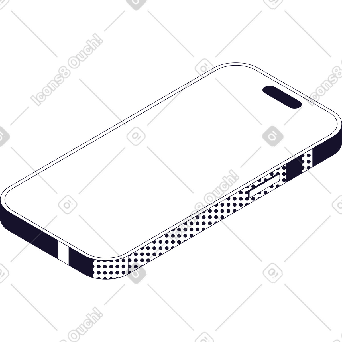 Smartphone mockup illustration clipart for vectors and graphics projects