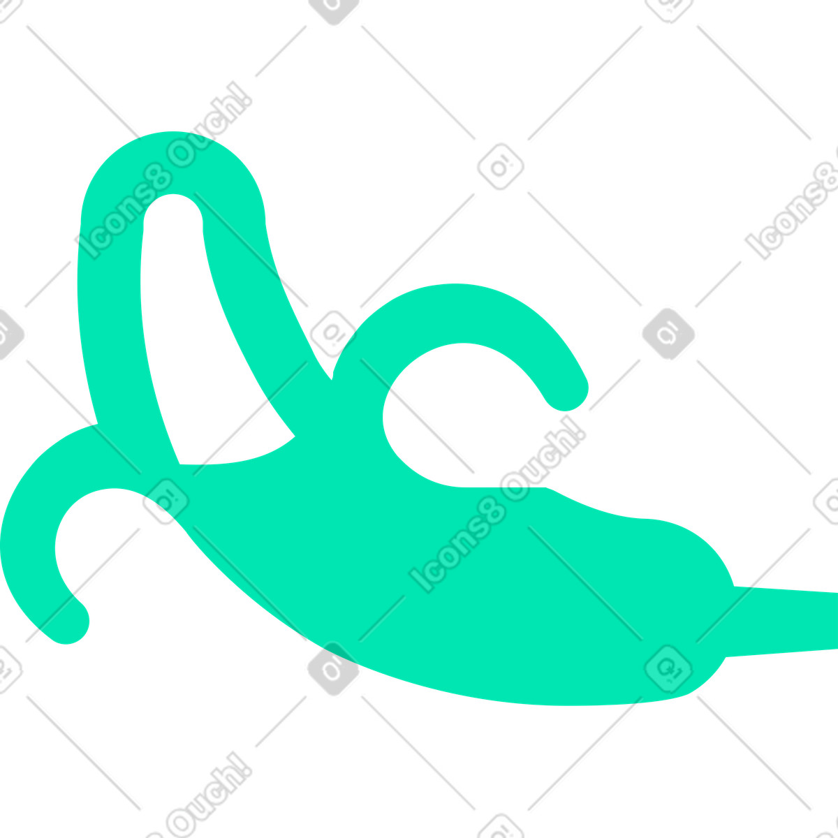 Banana illustration in Cyborg style download in PNG, SVG