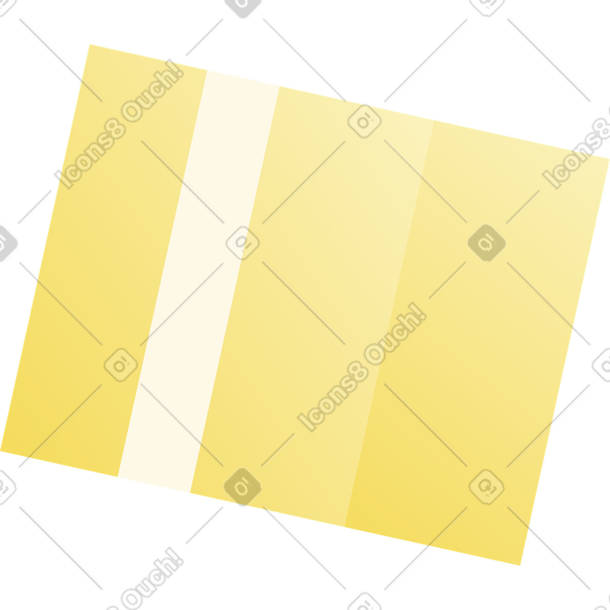 Yellow delivery box illustration in Beam style download in PNG, SVG
