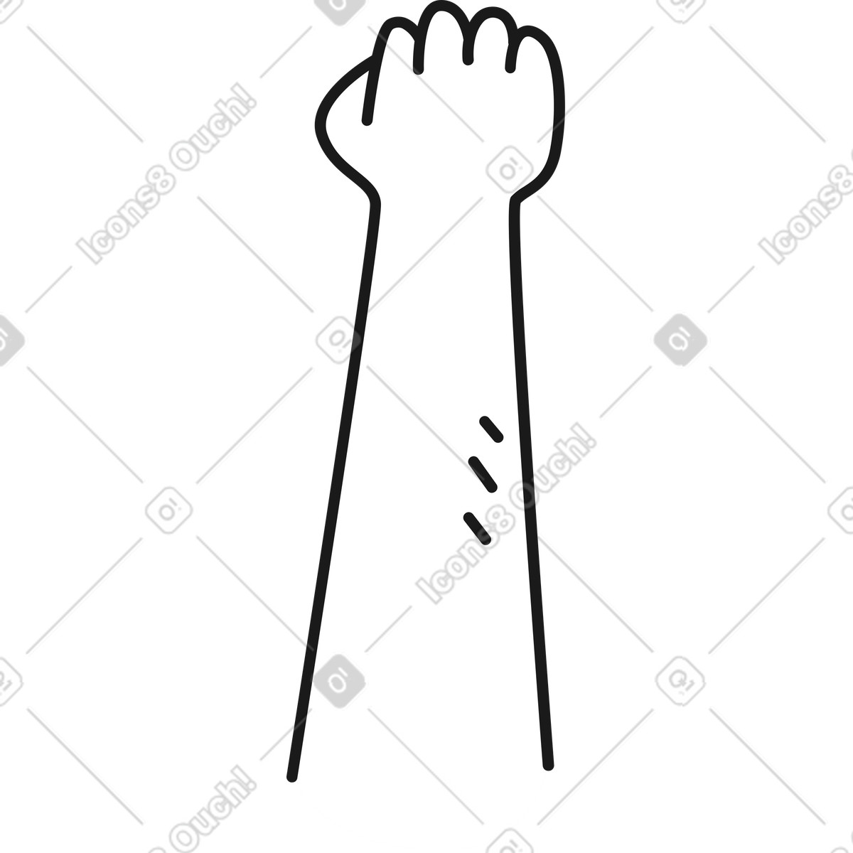 Pugno a mano illustrazione in stile Taxi scarica in PNG, SVG