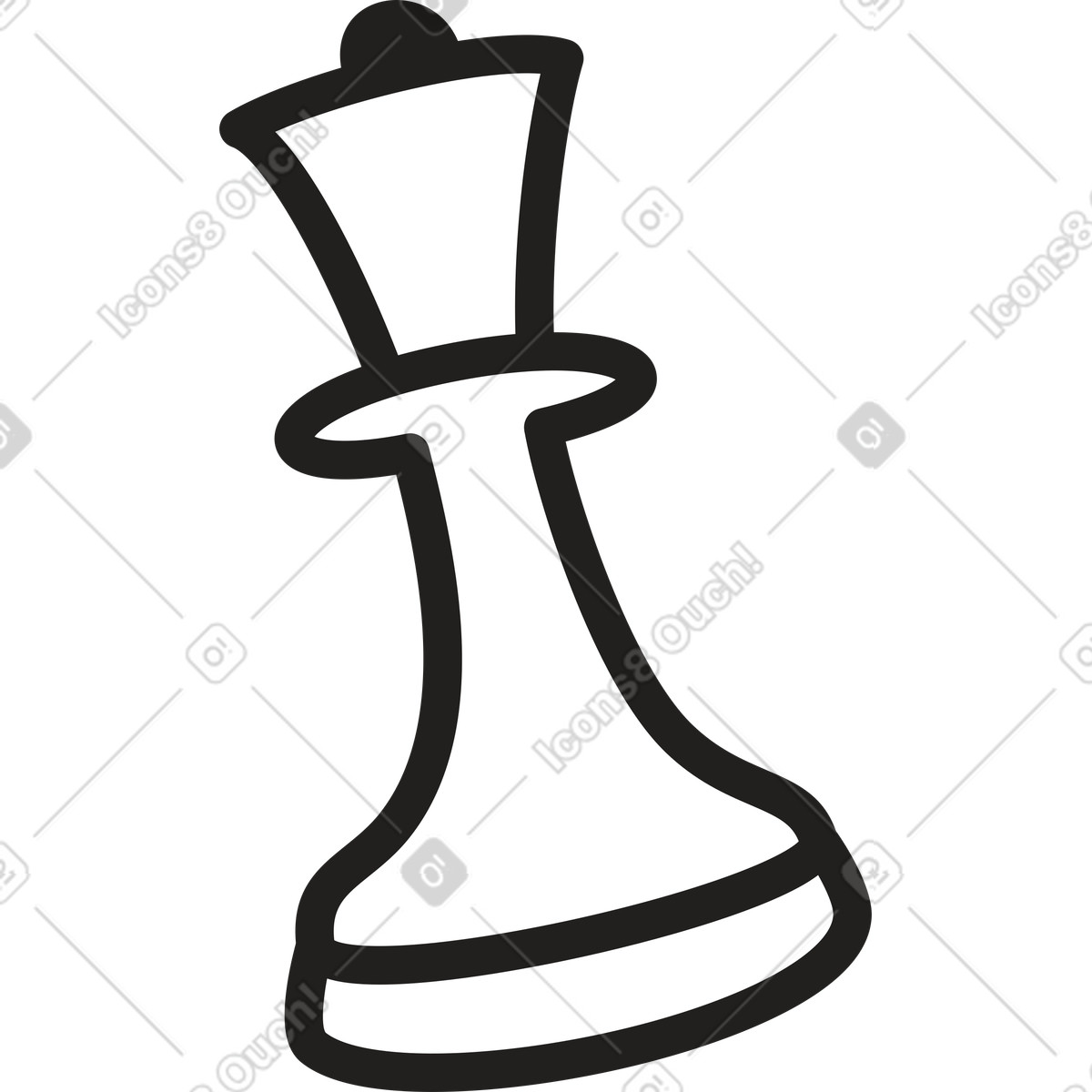 下载 Little 风格的 象棋皇后 插画，支持 PNG、SVG 格式