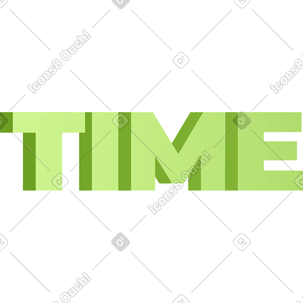 Ilustração de Tempo letras texto em no estilo Levels para baixar em PNG, SVG