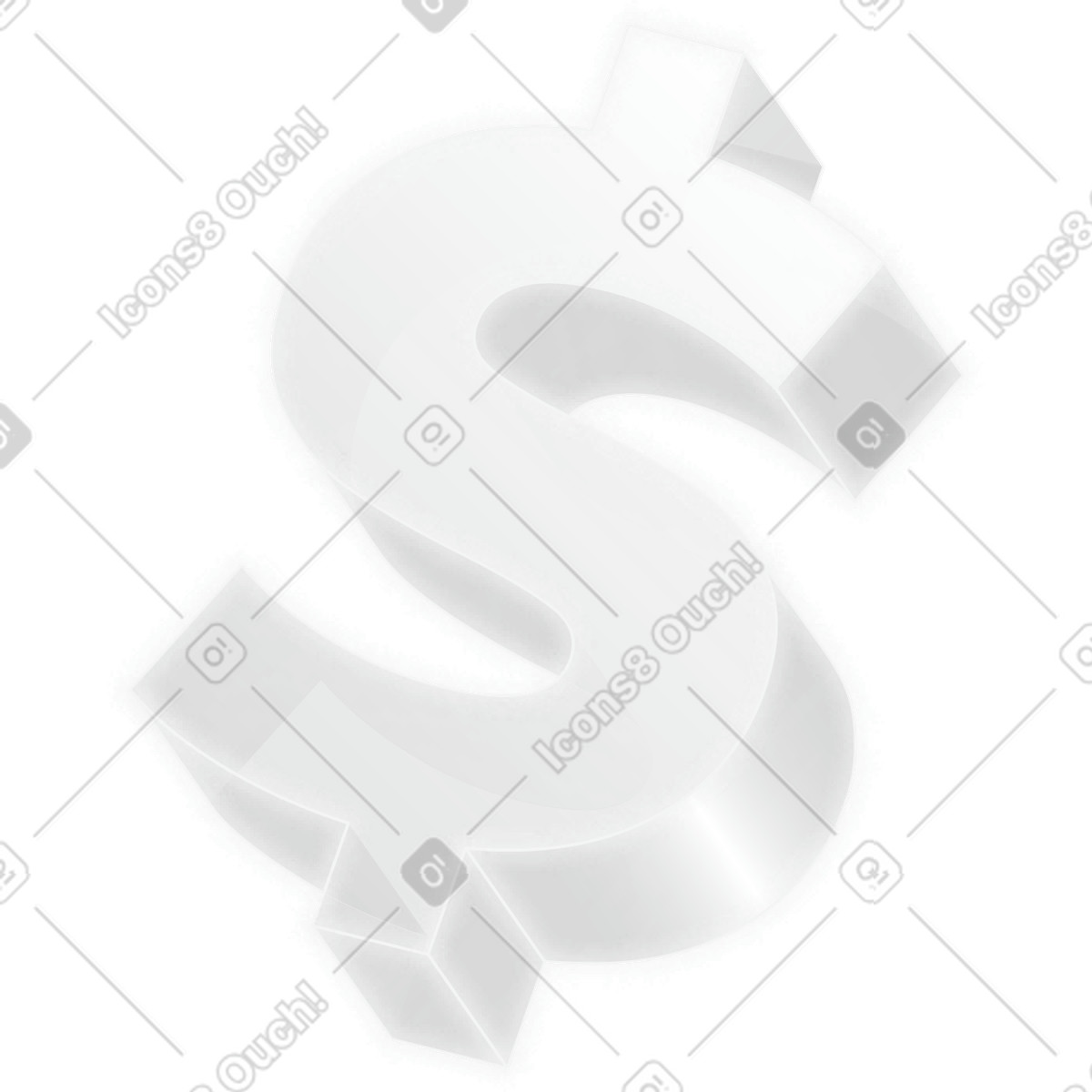Illustration Signe dollar dans le style Burst à télécharger aux formats PNG, SVG