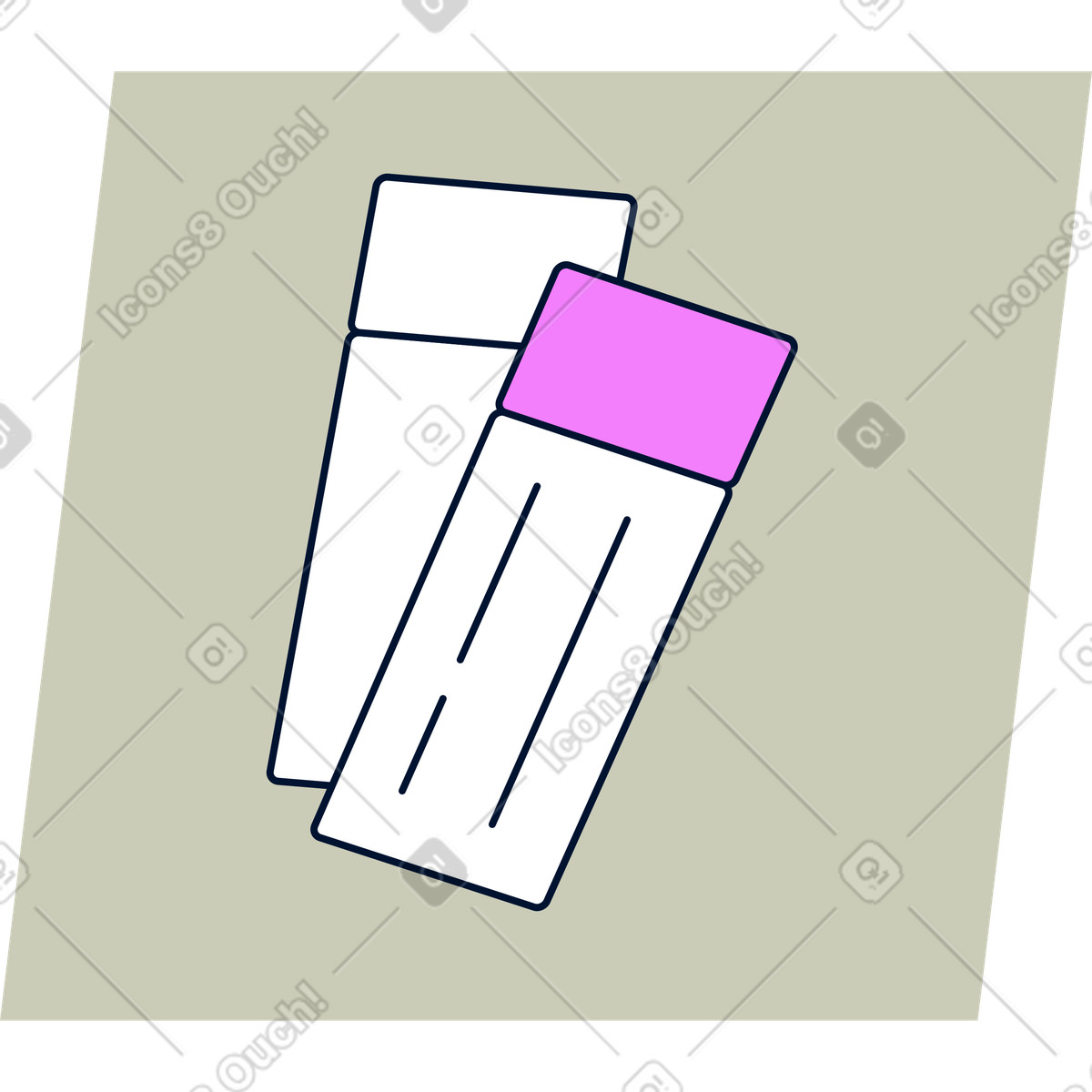 下载 Cubes 风格的 带门票的图标 插画，支持 PNG、SVG 格式
