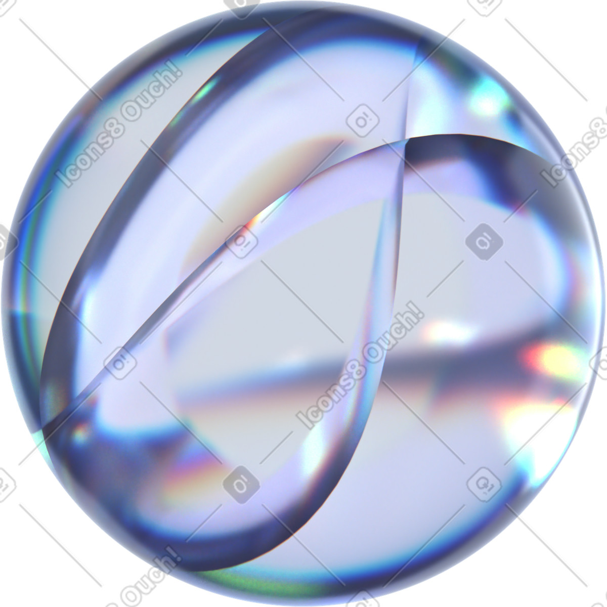 Dispersione di sfere vetro astratte con linee illustrazione animata in stile 3D Glassy scaricabile in GIF, Lottie (JSON), AE