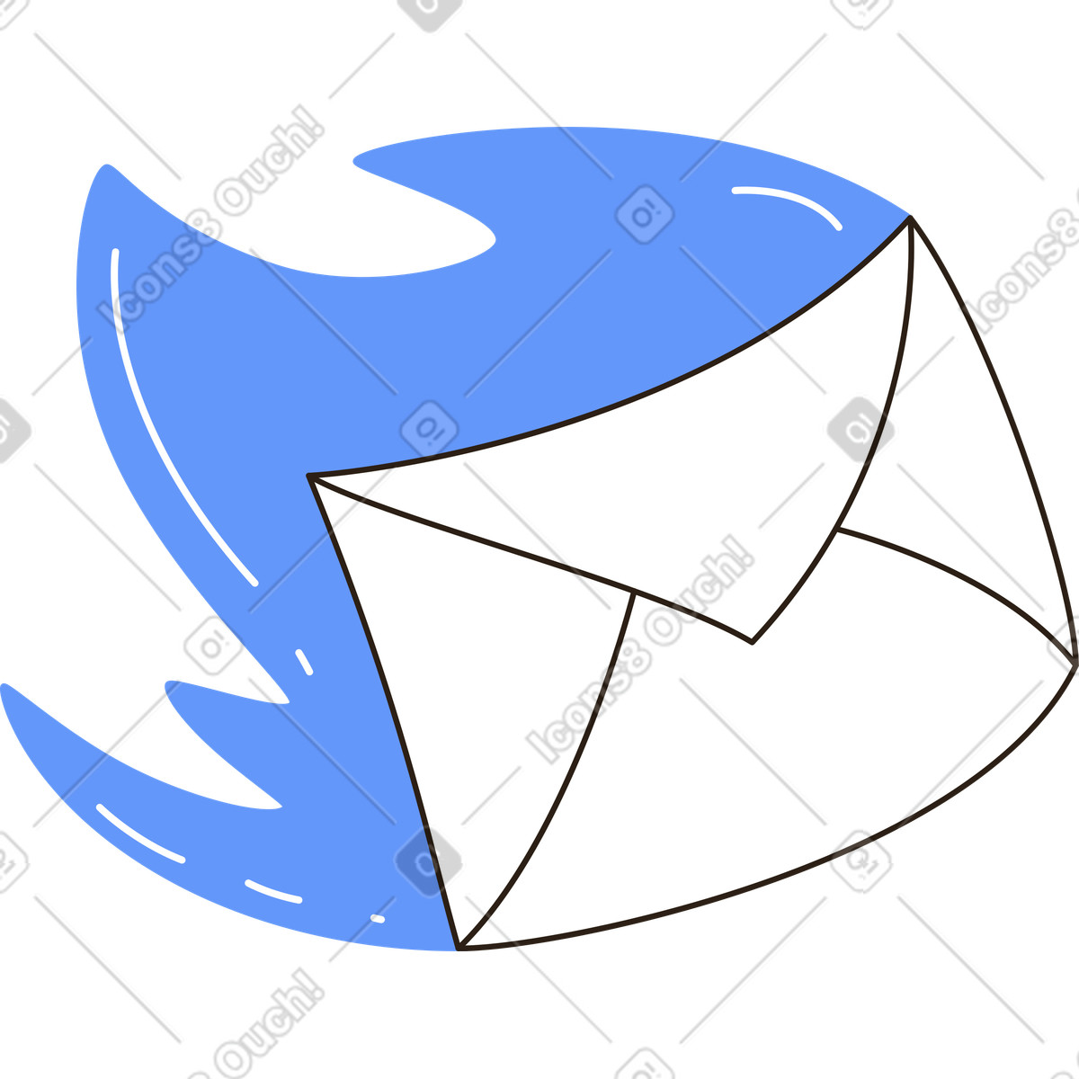 Иллюстрация Конверт в стиле Plain — скачать в форматах PNG, SVG