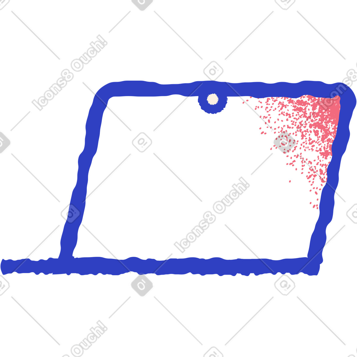 Ilustração de Computador portátil em no estilo Pablo para baixar em PNG, SVG