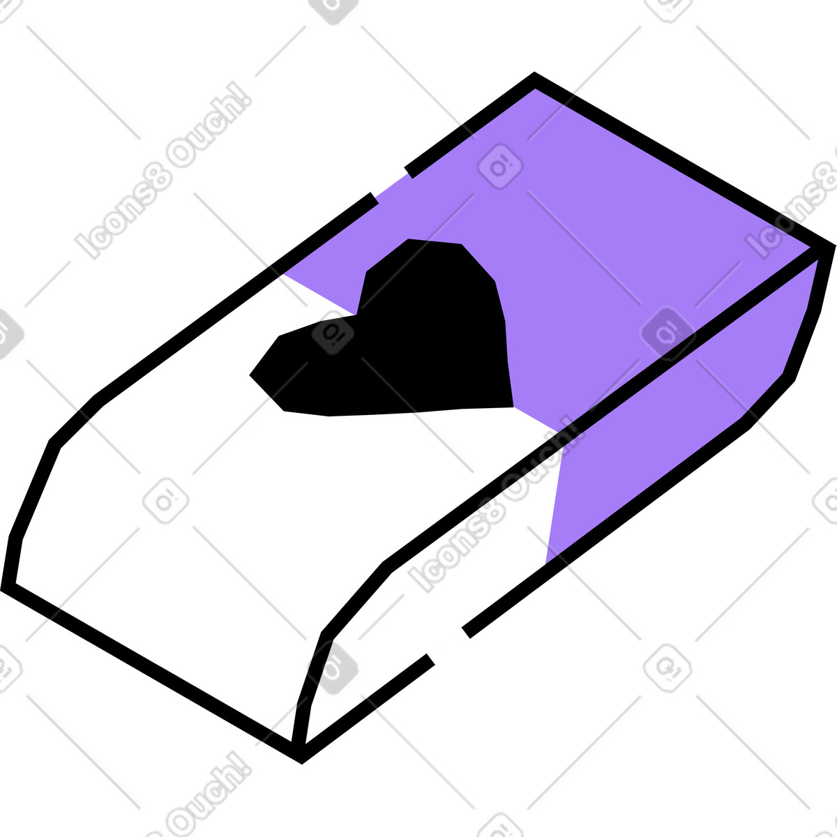Ilustración Borrador en estilo Amethyst a descargar en PNG y SVG