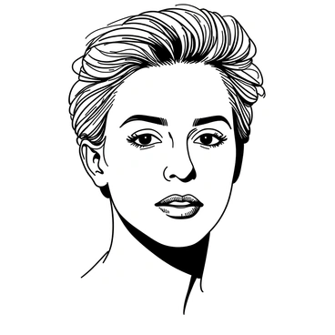 A close-up view of a detailed portrait study of a person, drawn on a white Strathmore 500 series illustration board. The portrait captures the person's facial features with precision, highlighting their expressive eyes, defined cheekbones, and intricate hair texture. The background of the illustration board remains plain to emphasize the portrait. The use of shading and cross-hatching adds depth and dimension to the face, making the features appear lifelike. The overall composition focuses solely on the subject's head and shoulders, creating a striking visual impact.