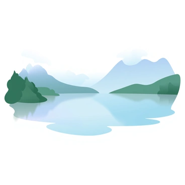 A calm lake in the Lake District at dawn, surrounded by gently sloping hills. The surface of the water is smooth, reflecting soft pastel colors of the early morning light. Mist is rising gently from the water, creating a dreamy atmosphere. Lush greenery borders the lake, with trees partially shrouded in the fog. In the distance, a few rugged mountains can be seen, their outlines softened by the mist and early light.