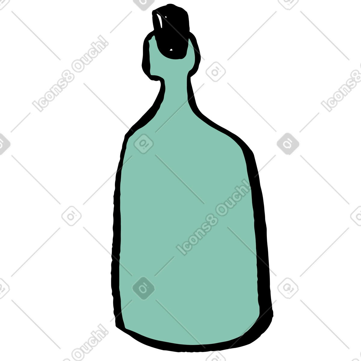 下载 Scandi 风格的 瓶子 插画，支持 PNG、SVG 格式