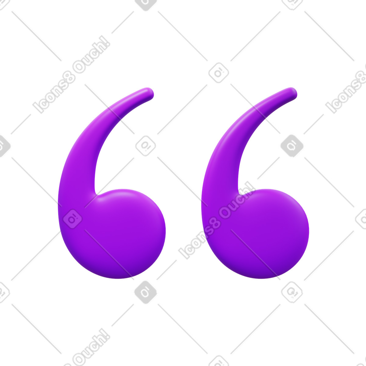 Иллюстрация Quote left в стиле 3D Fluency — скачать в форматах PNG, SVG