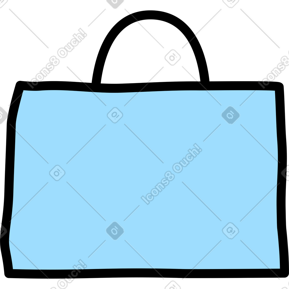 Ilustração de Saco em no estilo Notes para baixar em PNG, SVG