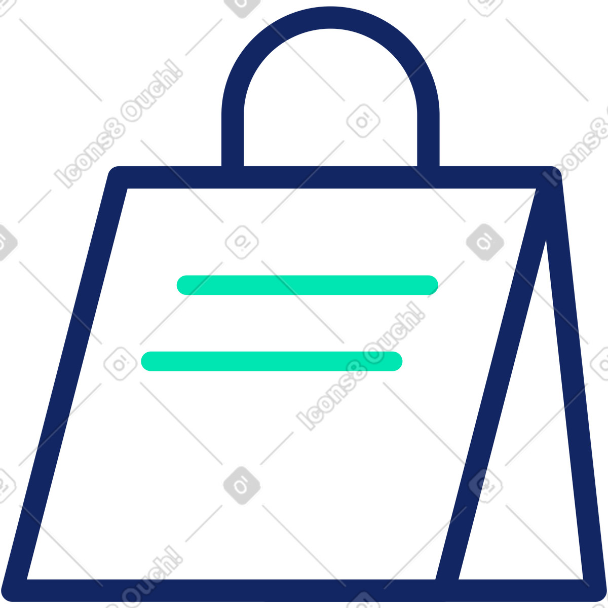 Weiße tasche-Illustration im Cyborg-Stil als Download in PNG, SVG