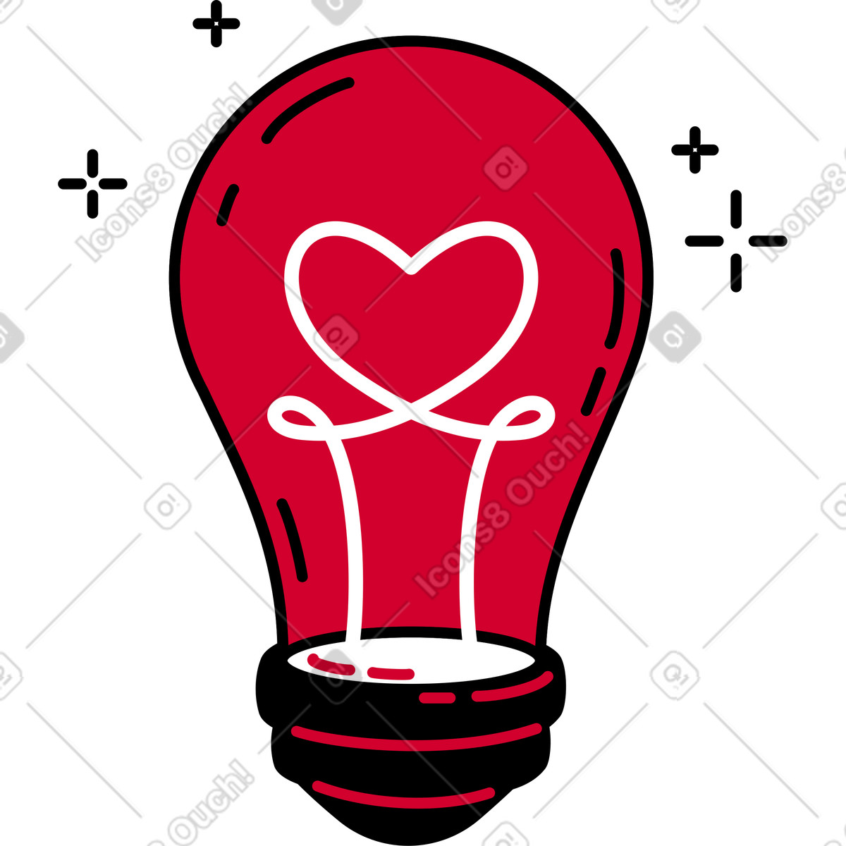 Ilustração de Lâmpada em no estilo Ruby para baixar em PNG, SVG