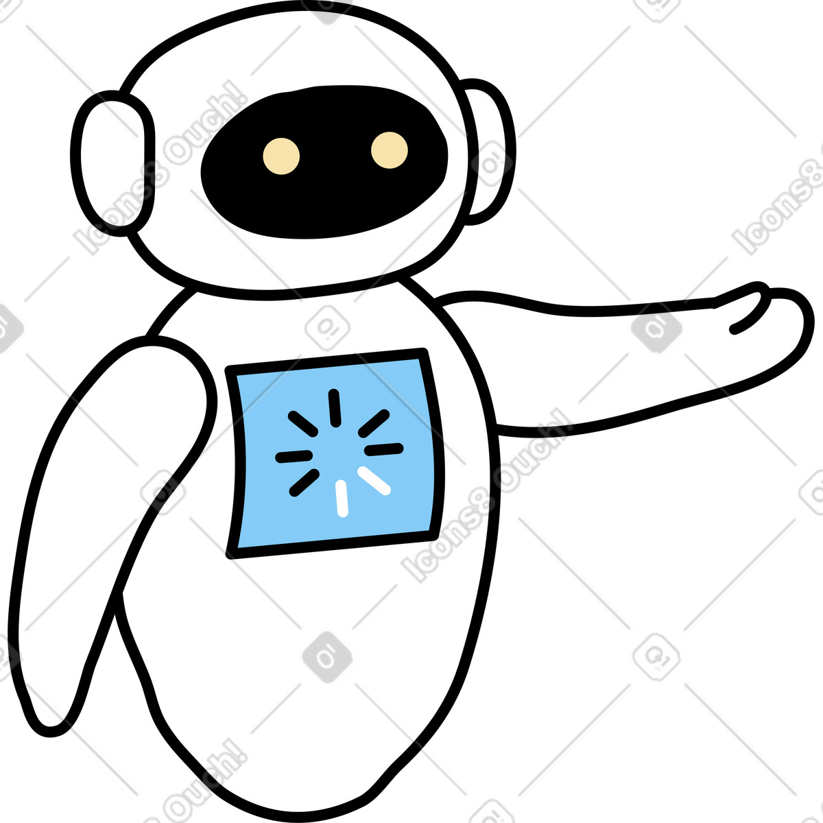 下载 Notes 风格的 机器人加工 插画，支持 PNG、SVG 格式