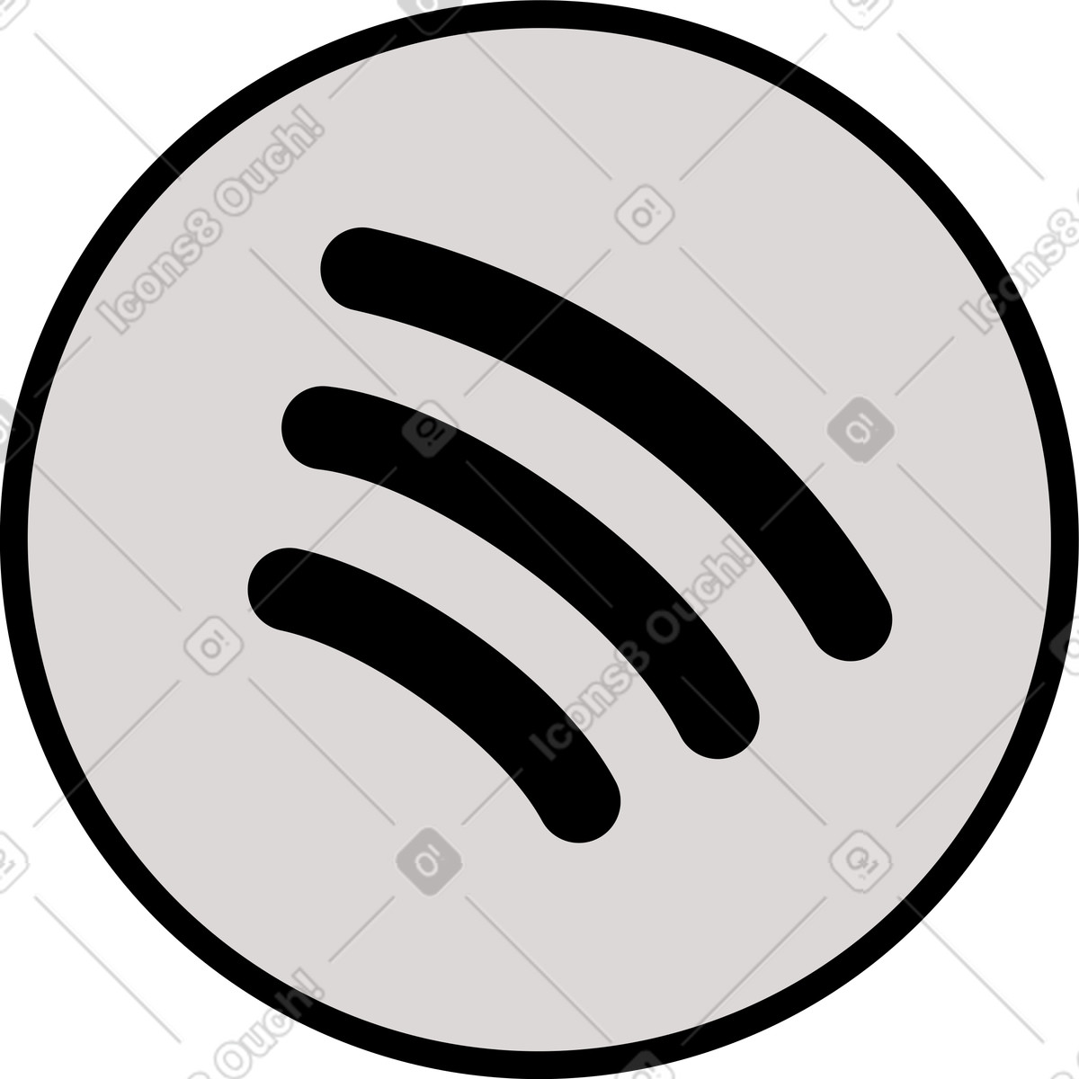 Icona logo spotify illustrazione in stile Shade scarica in PNG, SVG