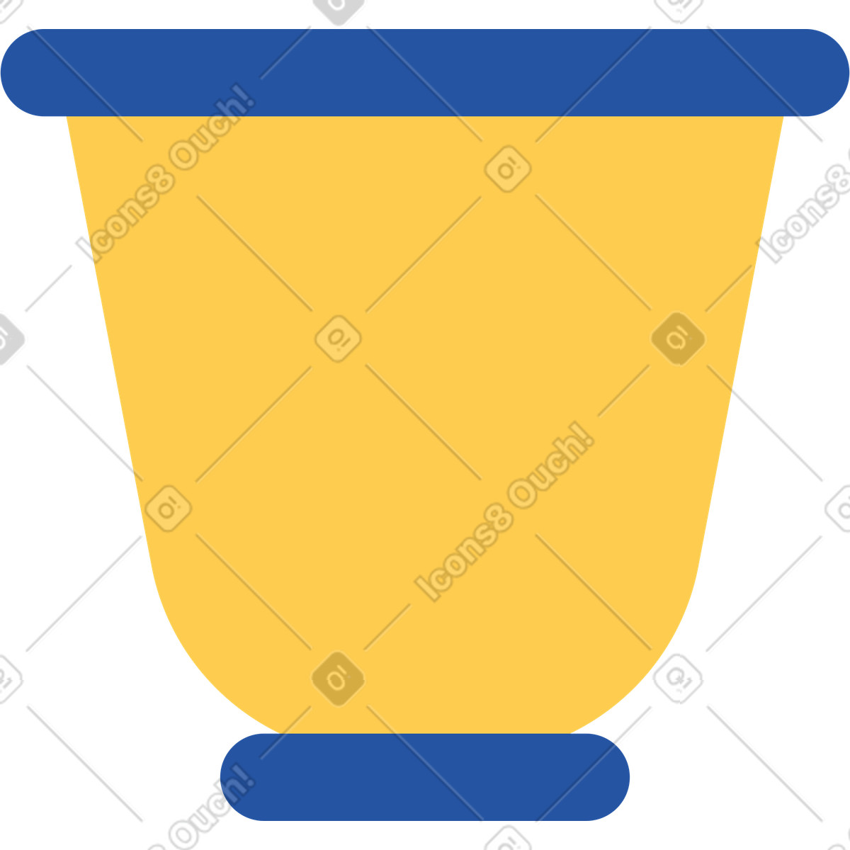 Vase-Illustration im Spot-Stil als Download in PNG, SVG