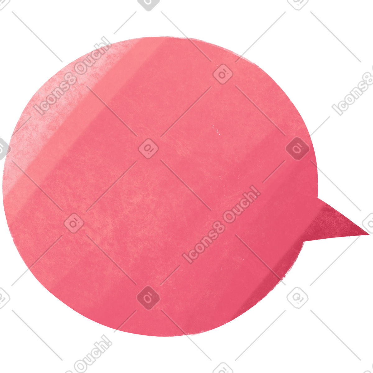 Ilustração de Speech bubble em no estilo Bonbon para baixar em PNG, SVG