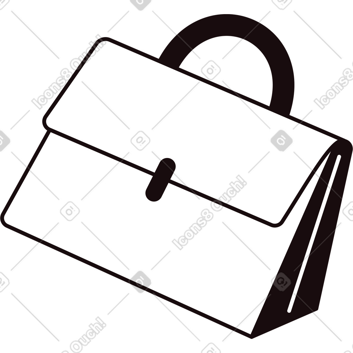 Briefcase illustration in Delight style download in PNG, SVG