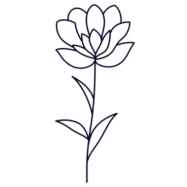 A minimalist tattoo design featuring a "King Protea" flower. The flower is depicted with fine line work, showcasing the intricate details of the petals and leaves. The design is simple yet elegant, emphasizing the unique shape of the "King Protea" with clean lines and minimal shading. The overall composition is balanced, drawing attention to the beauty of the flower while maintaining a subtle aesthetic.
