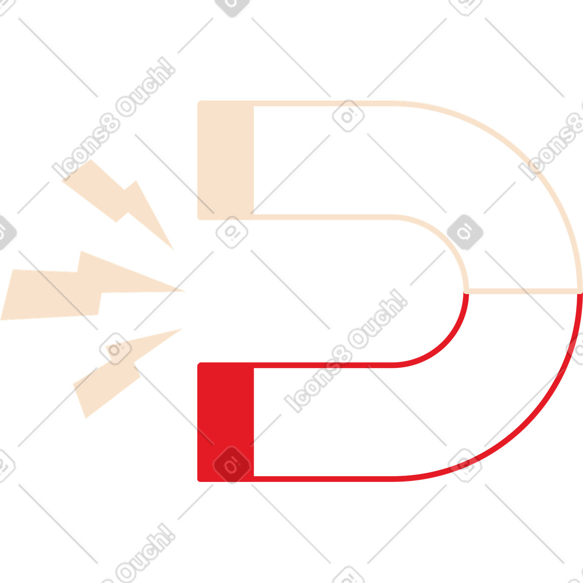 Folks スタイルの 磁石 のイラストをPNG、SVG形式でダウンロード