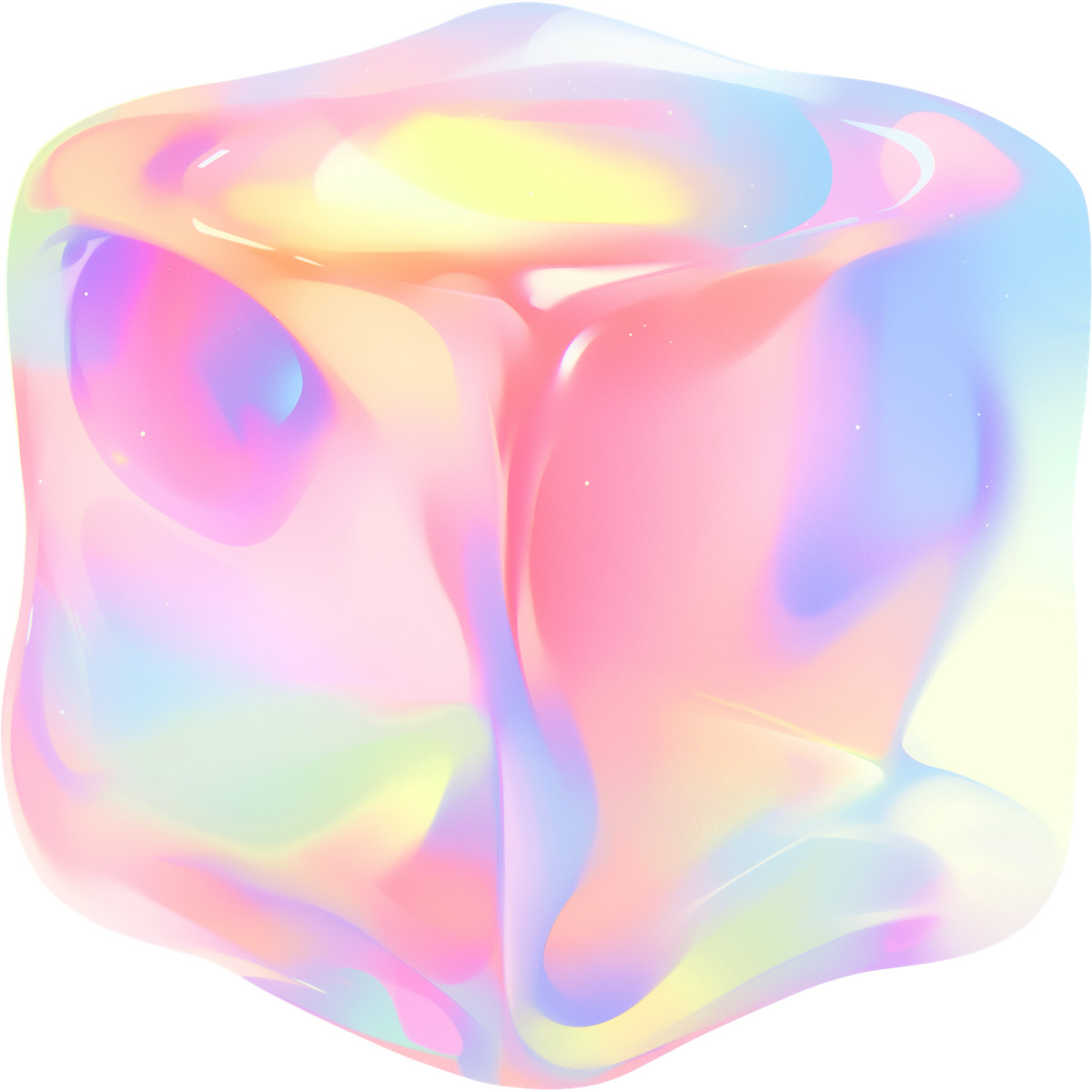 下载 风格的 Fluid cube 插画，支持 PNG、SVG 格式