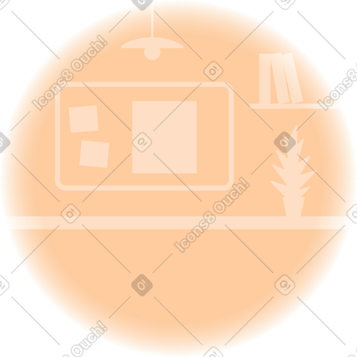 下载 Worky 风格的 办公室背景 插画，支持 PNG、SVG 格式