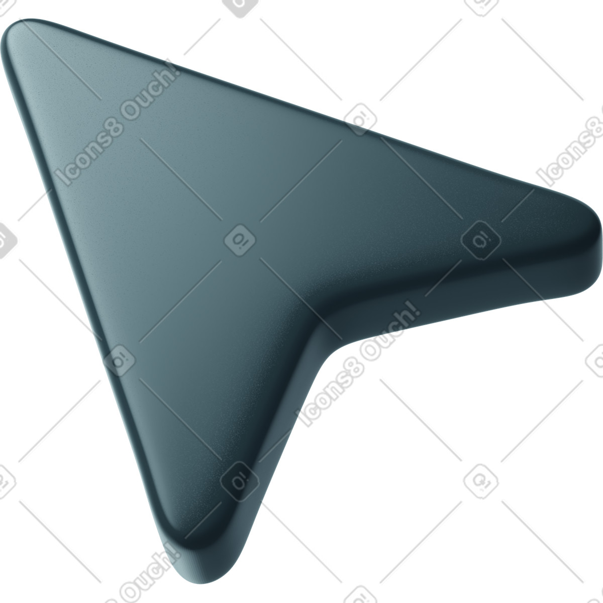 Ilustración Black cursor en estilo 3D Business a descargar en PNG y SVG