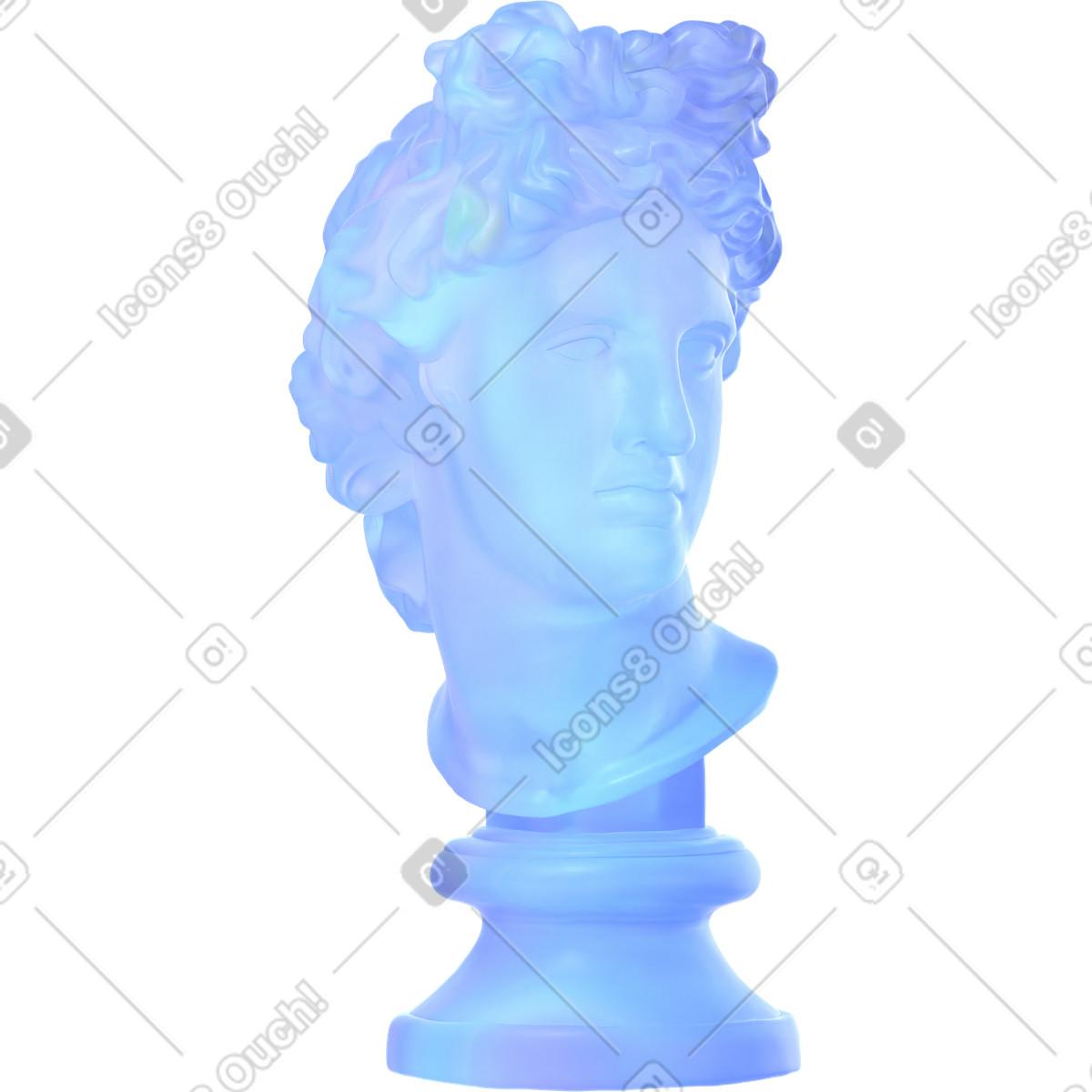 Ilustração de Abstract apollo em no estilo 3D Glassy para baixar em PNG, SVG