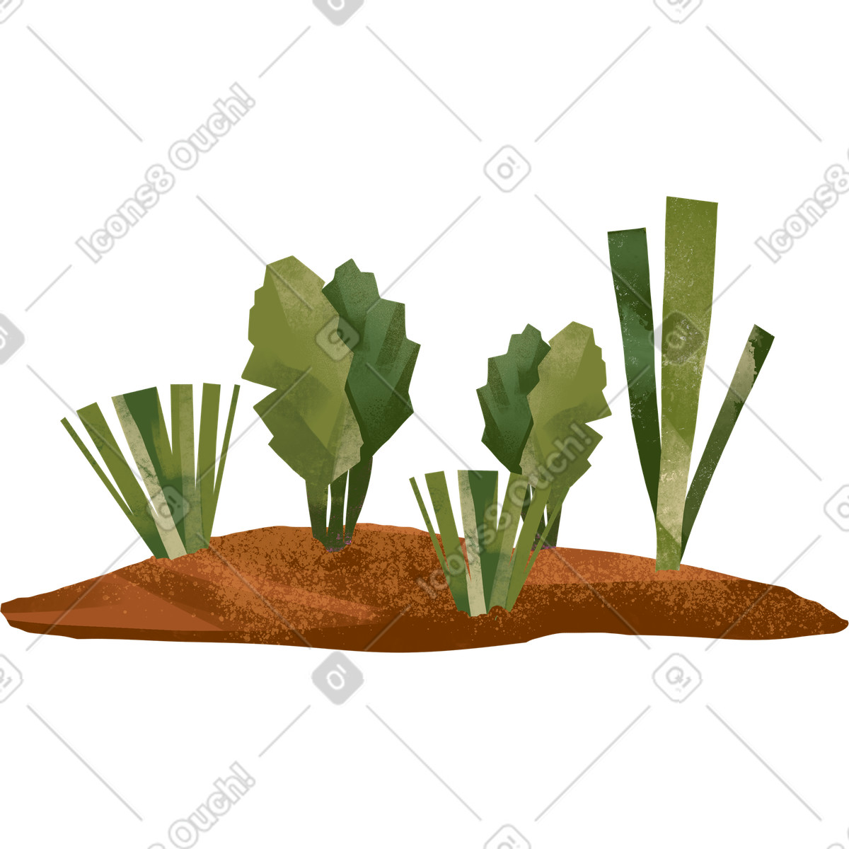 Иллюстрация Garden bed в стиле Fabulous — скачать в форматах PNG, SVG