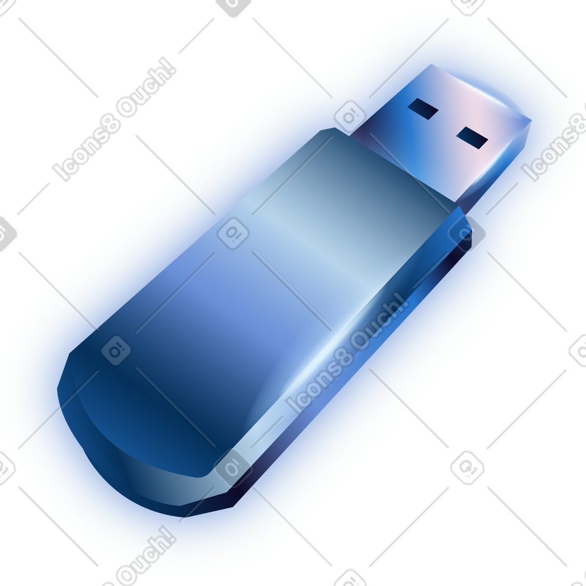 Dimension スタイルの Usb flash drive のイラストをPNG、SVG形式でダウンロード