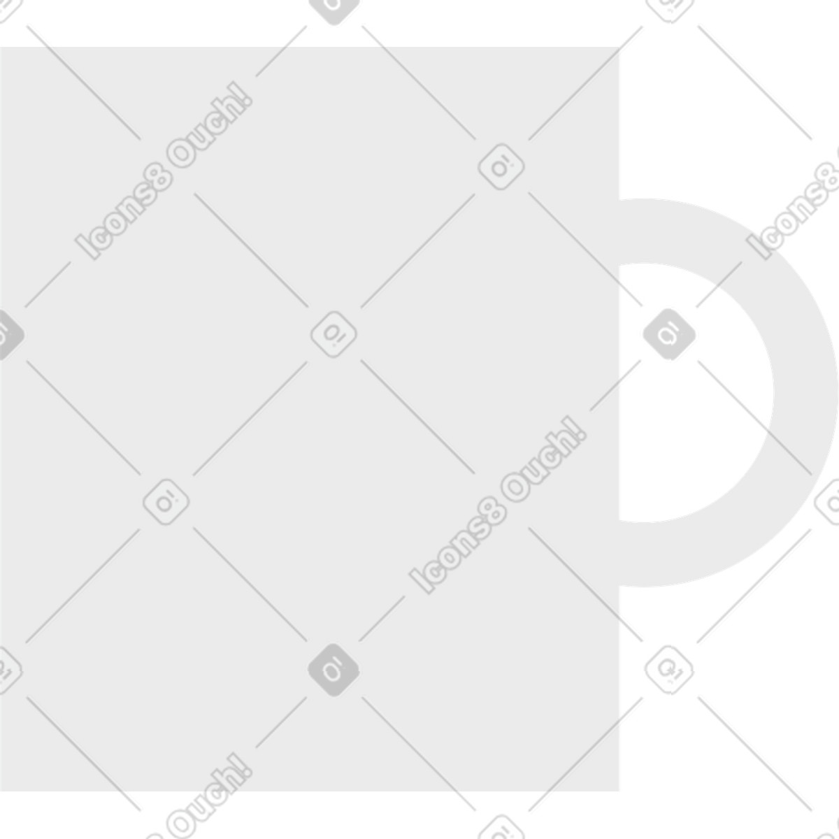 Cup illustration featuring clipart graphics for various design projects in vector