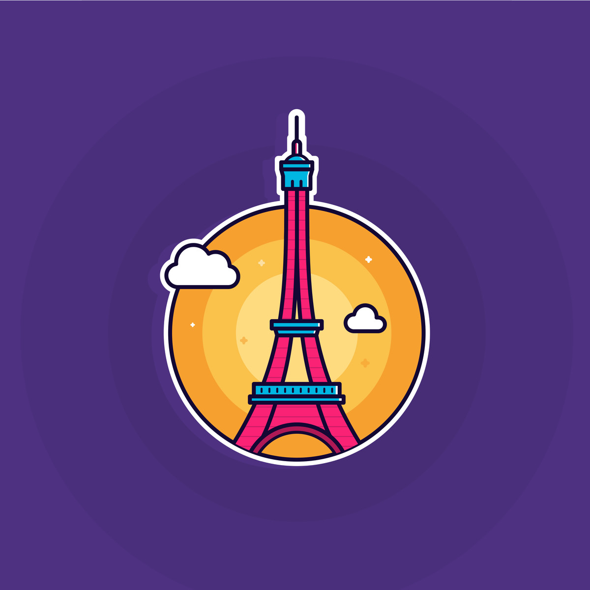 Reise-Illustration im Gummy-Stil als Download in PNG, SVG