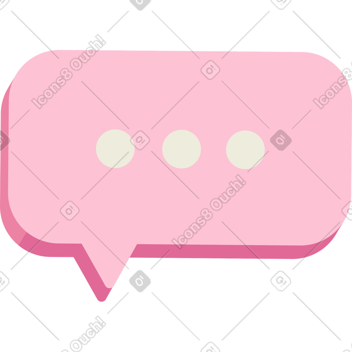 Social スタイルの 通知バブル のイラストをPNG、SVG形式でダウンロード