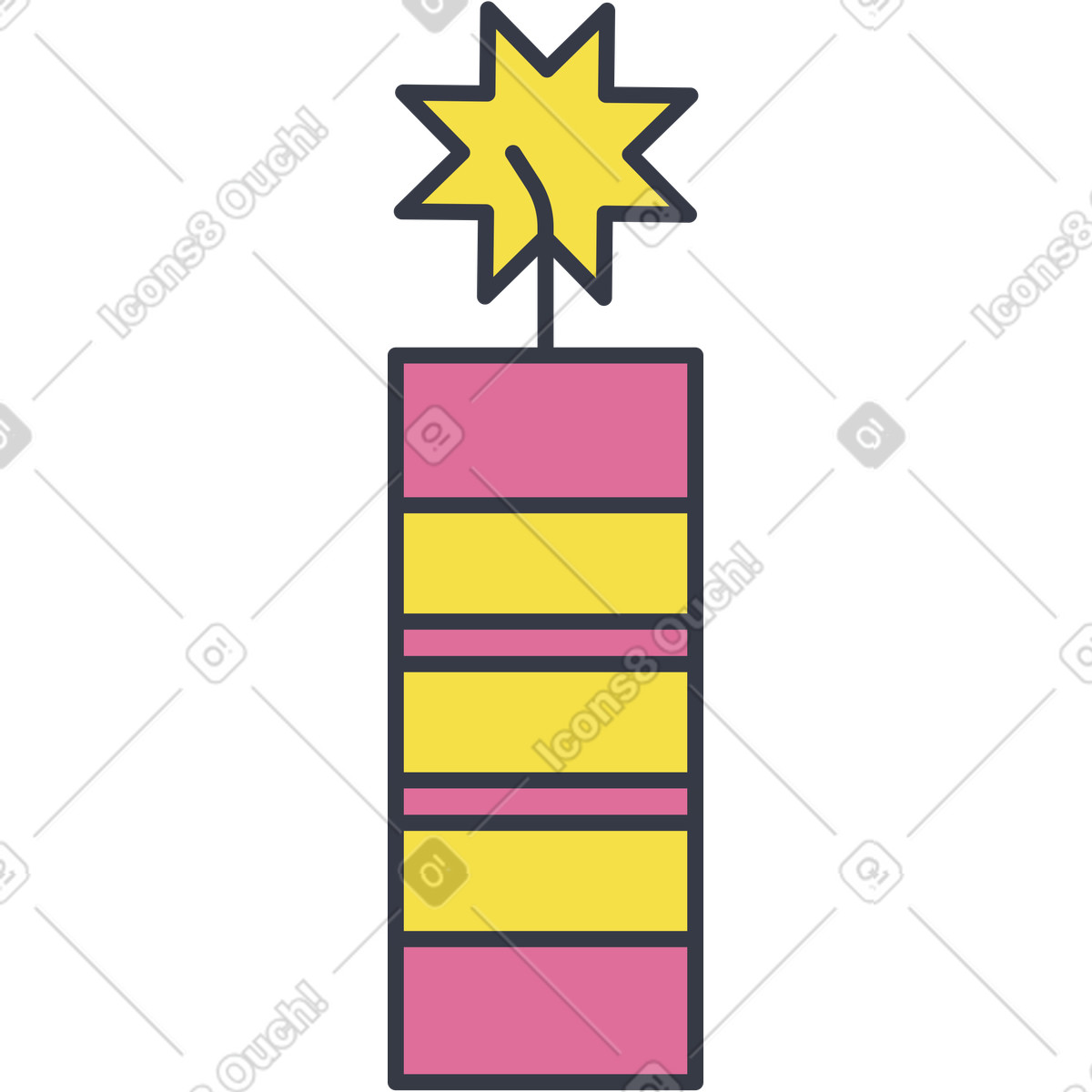 Cracker illustrazione in stile Abstract scarica in PNG, SVG