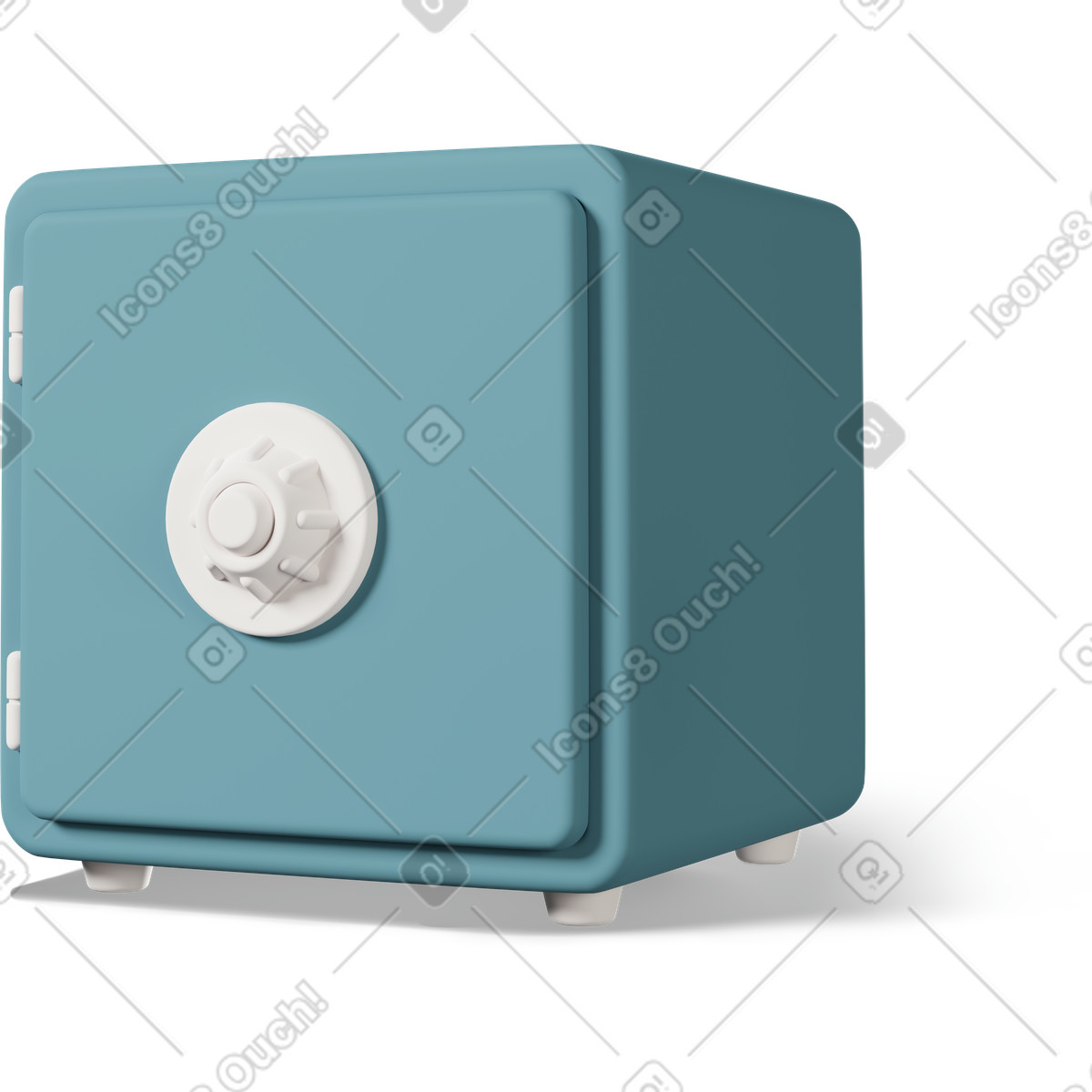 Ilustração de Safe blue em no estilo 3D Casual life para baixar em PNG, SVG