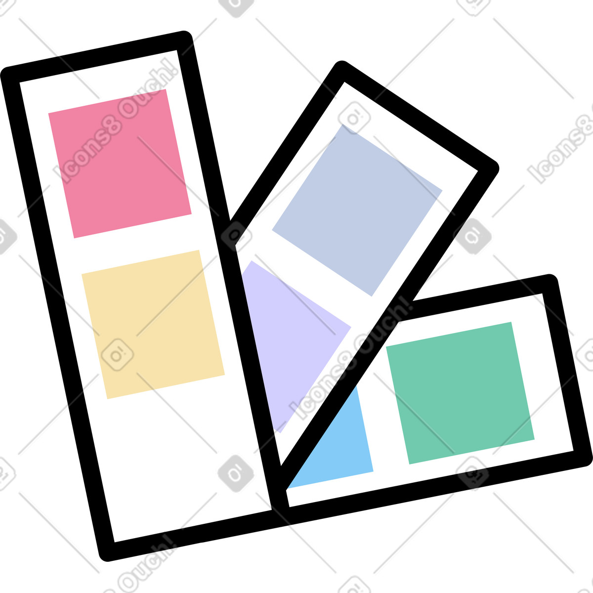 Illustration Palette dans le style Notes à télécharger aux formats PNG, SVG