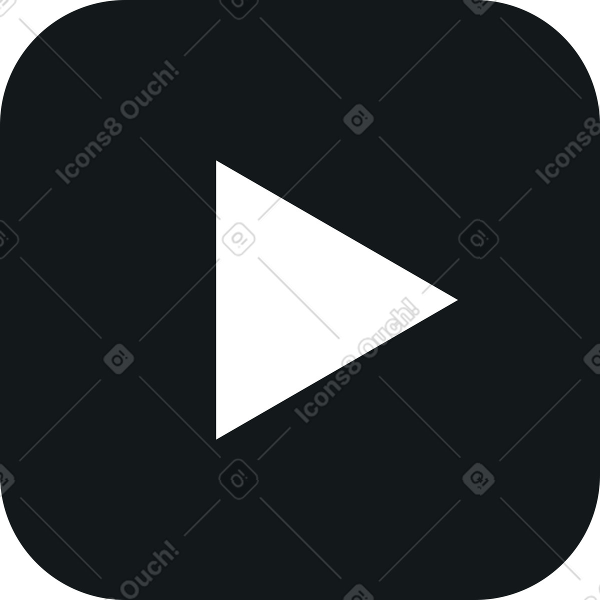 Ilustración Botón de play en estilo Midnight a descargar en PNG y SVG