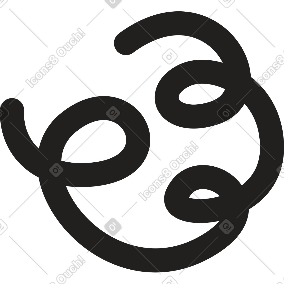 Curve line illustration in PNG, SVG