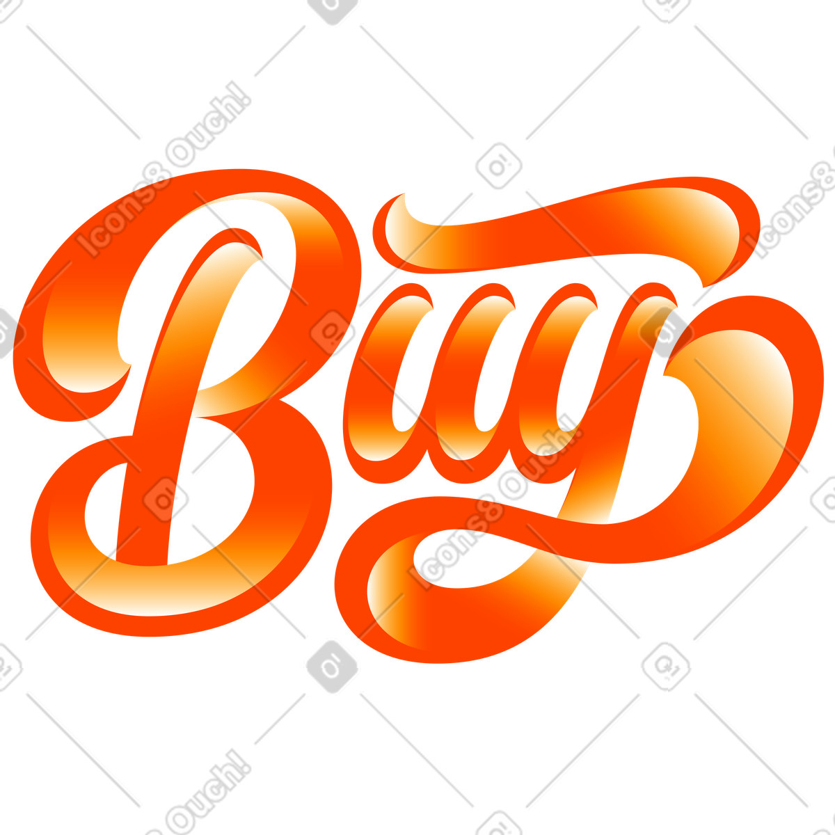 Illustration Lettrage acheter avec texte d'ombre dégradée dans le style Lettering à télécharger aux formats PNG, SVG