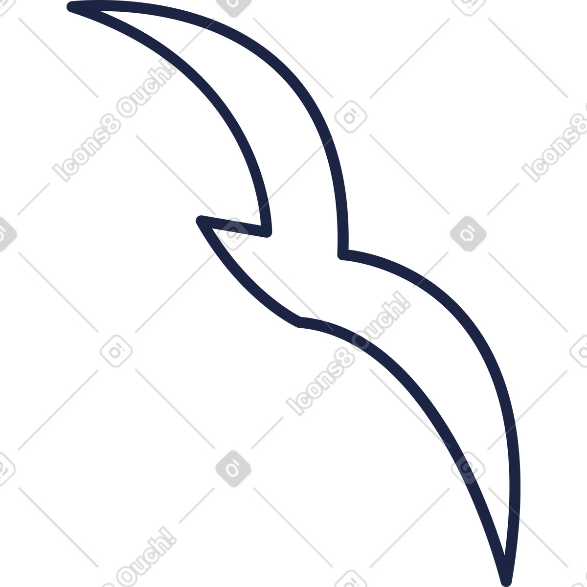 Kleine vogellinie animierte Illustration im Urban Line-Stil als Download in GIF, Lottie (JSON), AE
