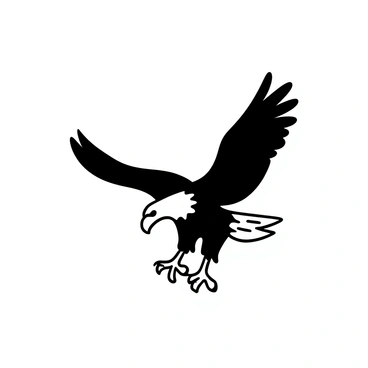 An eagle in mid-dive with its wings folded tightly against its body, showcasing its powerful form. The eagle's talons are extended, ready to grasp its prey. Below, the ground appears blurred, suggesting the high speed of the dive. The feathers of the eagle are detailed, emphasizing the strength and agility of the bird. The scene captures the intensity of the moment as it descends.
