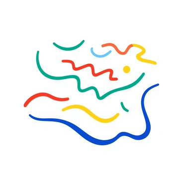 An array of different lines on a white background is displayed prominently. There are straight lines in varying lengths, some thick and others thin. Wavy lines weave gracefully across the canvas, creating a sense of fluid motion. Zigzag lines intersect with the other lines, adding a dynamic element to the composition. The colors of the lines vary, including vibrant shades of red, blue, green, and yellow, enhancing the overall visual contrast against the white backdrop.