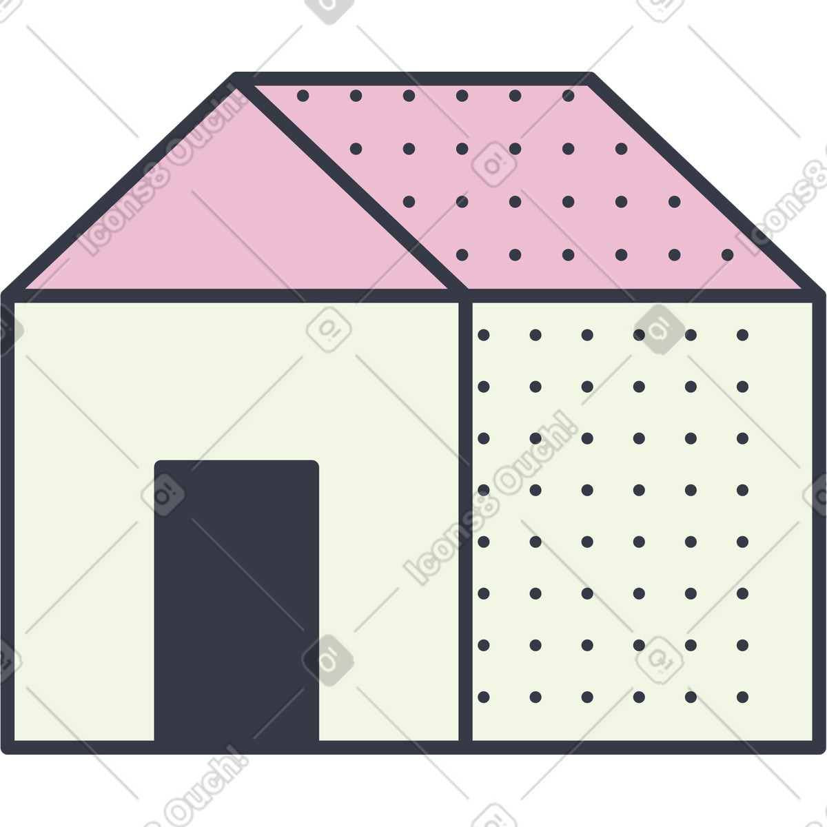 Abstract スタイルの 家 のイラストをPNG、SVG形式でダウンロード