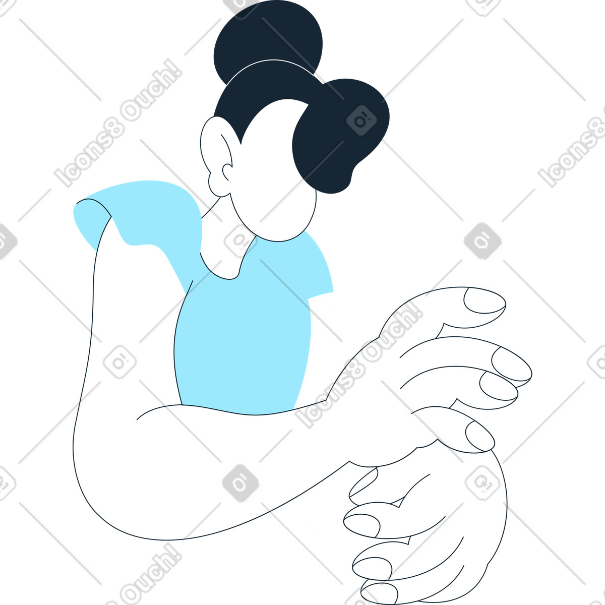 下载 Indigo 风格的 女人 插画，支持 PNG、SVG 格式