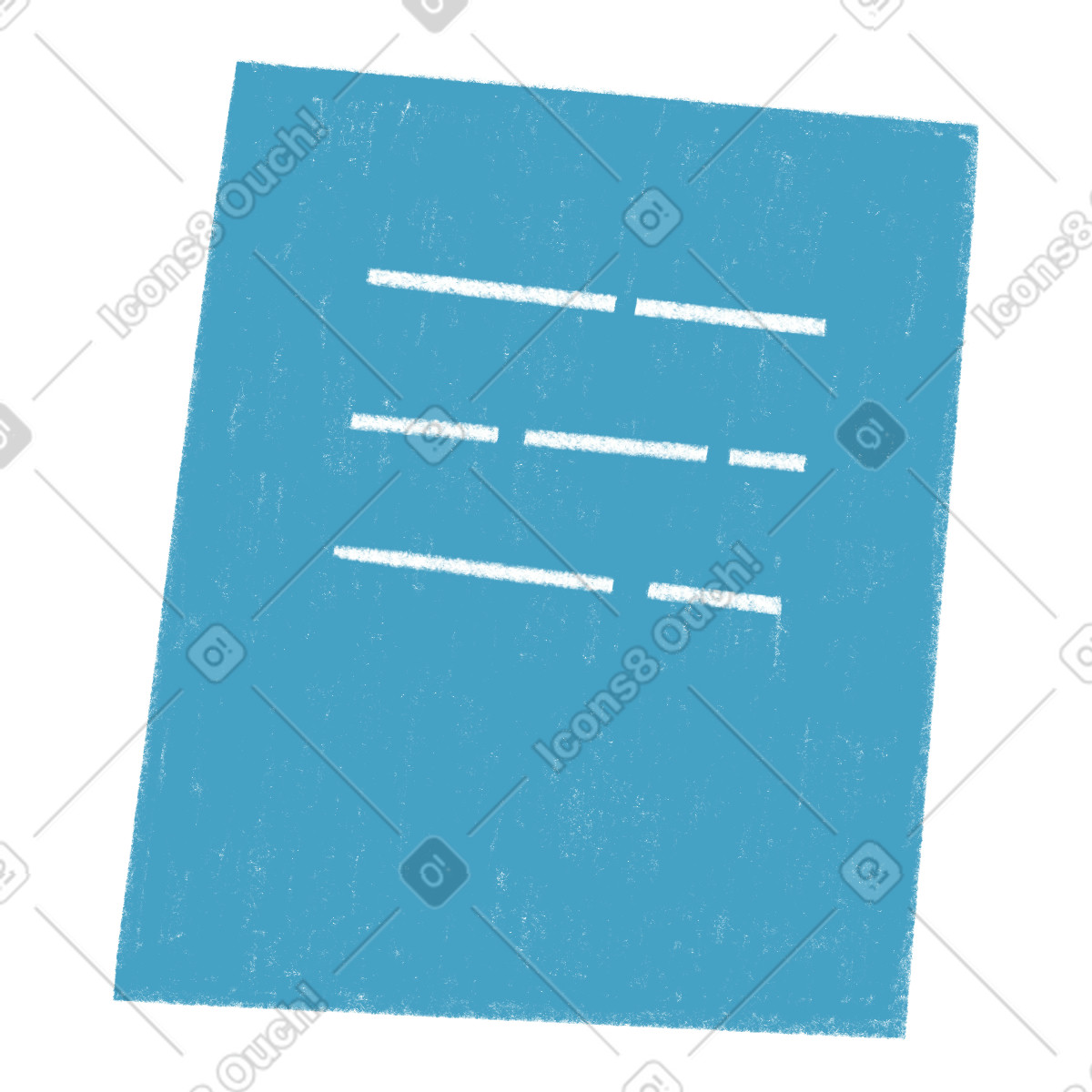 Ilustración Blue document en estilo Tutti a descargar en PNG y SVG