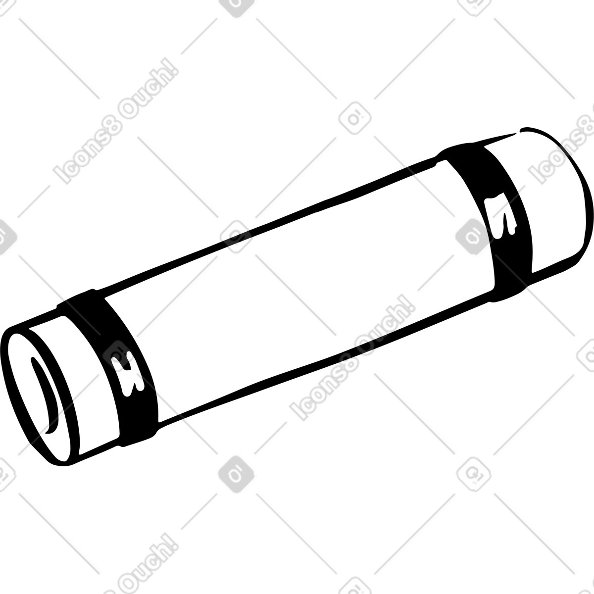 Illustration Tapis de yoga enroulé dans le style Line à télécharger aux formats PNG, SVG