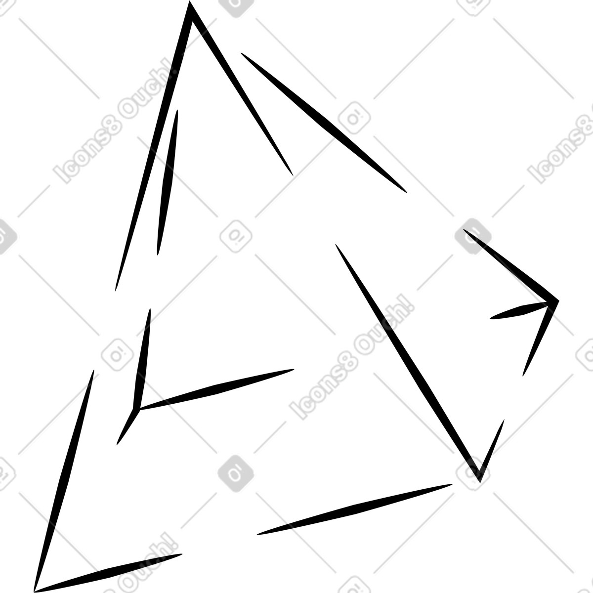 Pyramide-Illustration im Looney-Stil als Download in PNG, SVG