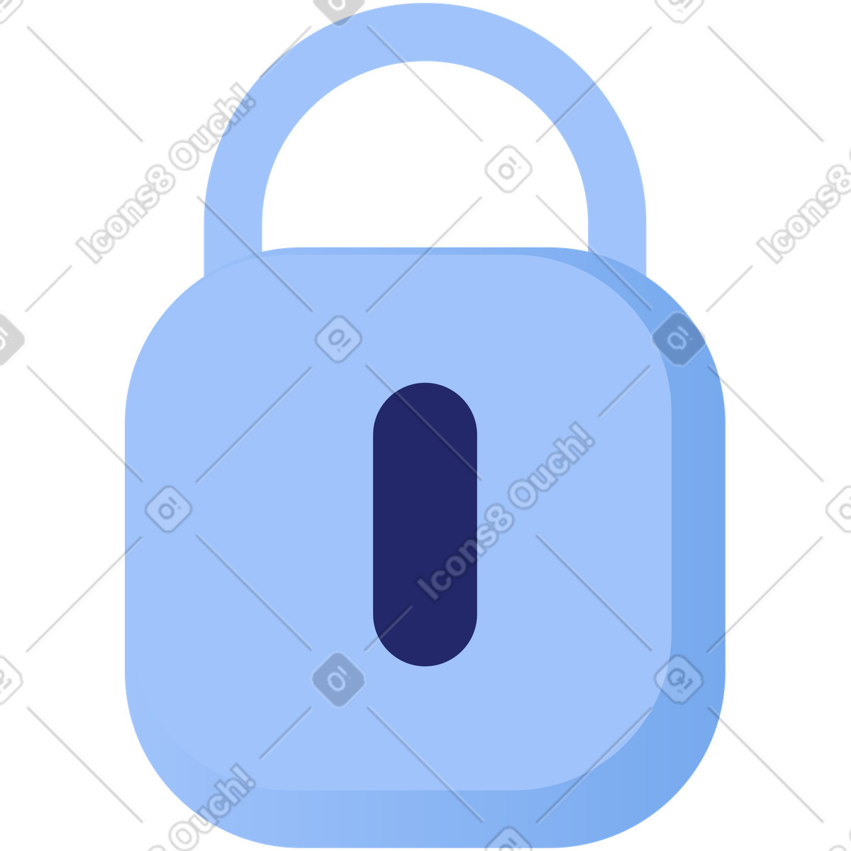 Ilustração de Trancado em no estilo Clip para baixar em PNG, SVG